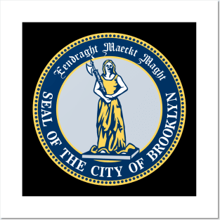 Flag of Brooklyn NYC New York City - seal symbol logo emblem decal gift Posters and Art